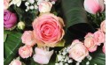 image d'une rose rose de la couronne de deuil Infinie Tendresse
