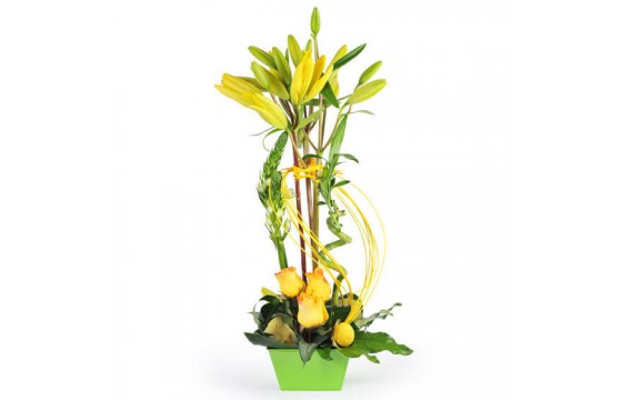 L'Agitateur Floral | Image de la composition de fleurs Rêve de Lys