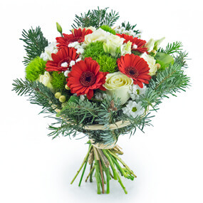 L'Agitateur Floral | mosaïque : image du Bouquet de fêtes de fin d'année "Pavlova"