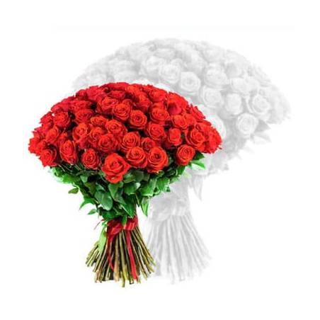 L'Agitateur Floral | image du bouquet de roses rouges courtes tiges