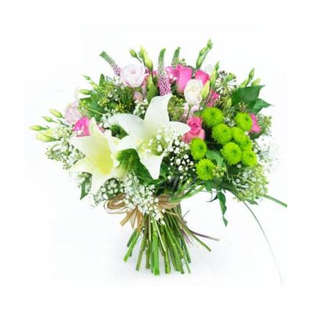 L'Agitateur Floral | image du Bouquet rond de fleurs Lily Rose