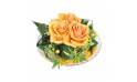 L'Agitateur Floral | Image de la composition de roses oranges Ocre