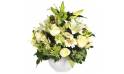 L'Agitateur Floral | image de la composition florale ronde Pureté