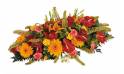 L'Agitateur Floral | image de la raquette de deuil rouge et orange du nom de L'Eclipse
