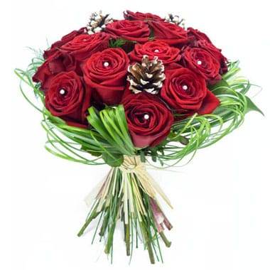 L'Agitateur Floral | image du Bouquet de roses pour Noël Alhambra