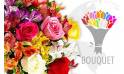 L'Agitateur Floral | image du bouquet de fleurs coloré à livrer à l'international