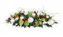 Image du Dessus de cercueil rouge & blanc "Odysseus" | L'Agitateur Floral