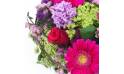 Autre zoom sur la Composition florale fuchsia & mauve "Vancouver" | L'Agitateur Floral