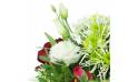 zoom sur le Bouquet tourné blanc & rouge "Palerme" | L'Agitateur Floral