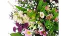image de la Gerbe de fleurs à la main mauve "Aphrodite" | L'Agitateur Floral