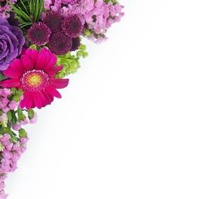 Image Coeur de deuil fuchsia & mauve "Antigone"| L'Agitateur Floral
