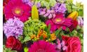 image du Coussin de deuil fuchsias, mauves & orange "Bacchus" |  L'Agitateur Floral
