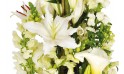 image d'un lys blanc de la composition de fleurs