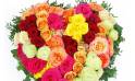 Zoom image Cœur de fleurs piquées de deuil "Hérodote" | L'Agitateur Floral