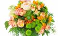 Zoom image principale du : Bouquet rond de fleur orangé "Cologne" | L'Agitateur Floral