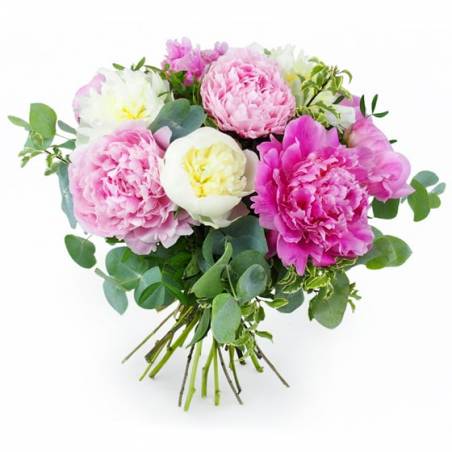 Image principale du bouquet de pivoines "Velours de Pivoines" | L'Agitateur Floral