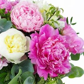 Image zoom droit du bouquet de pivoines "Velours de Pivoines" | L'Agitateur Floral
