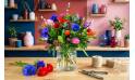 Bouquet Fleurettes sur le comptoir du fleuriste | L'Agitateur Floral