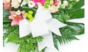 zoom sur le nœud de la création florale