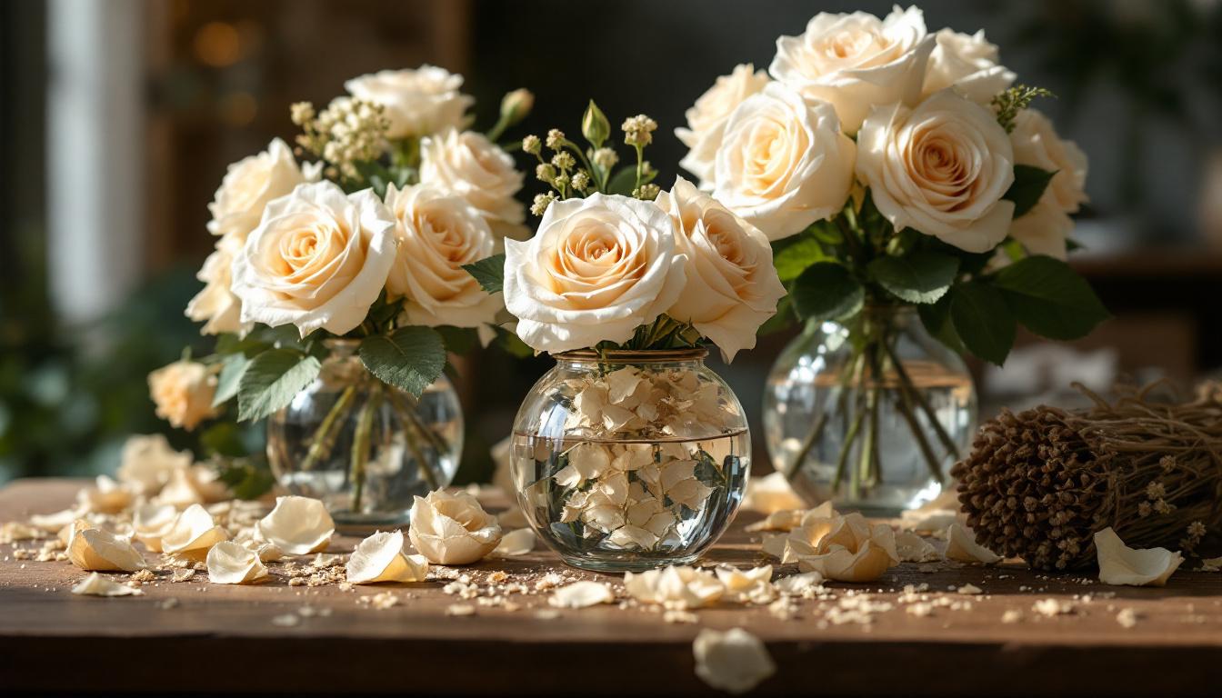 Techniques conservation roses blanches