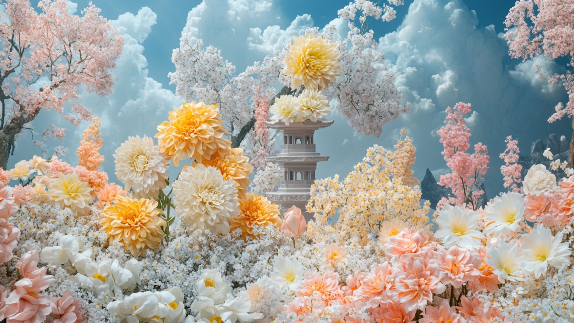 Traditions florales culturelles asiatiques européennes chrysanthème