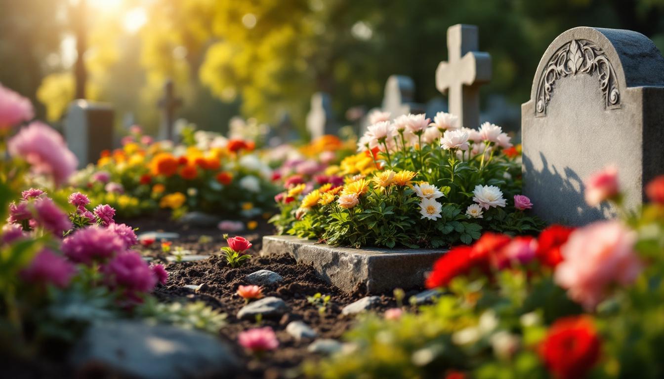 fleurs résistantes pour tombe au cimetière en toutes saisons