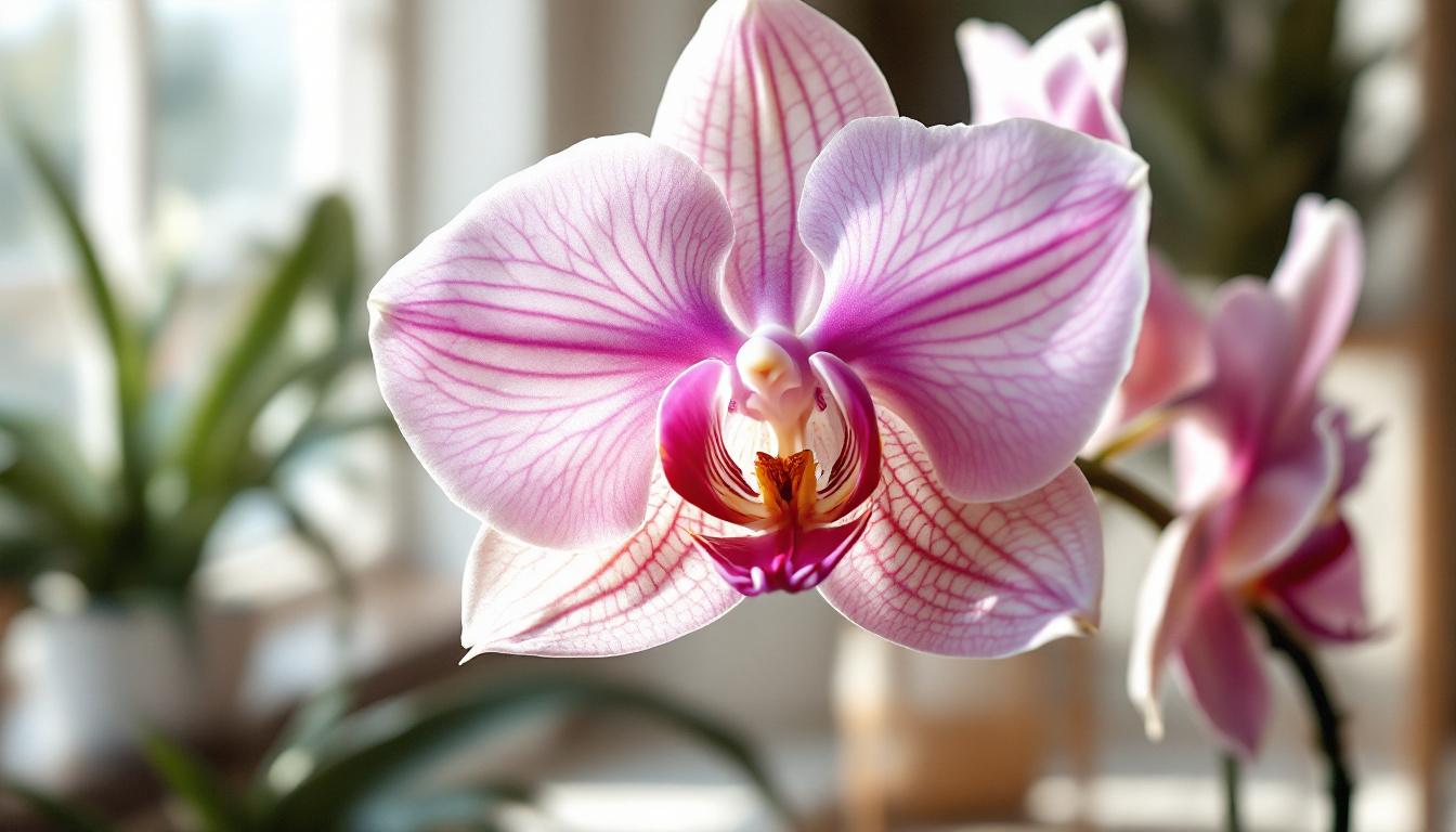 Orchidée Phalaenopsis papillon en gros plan