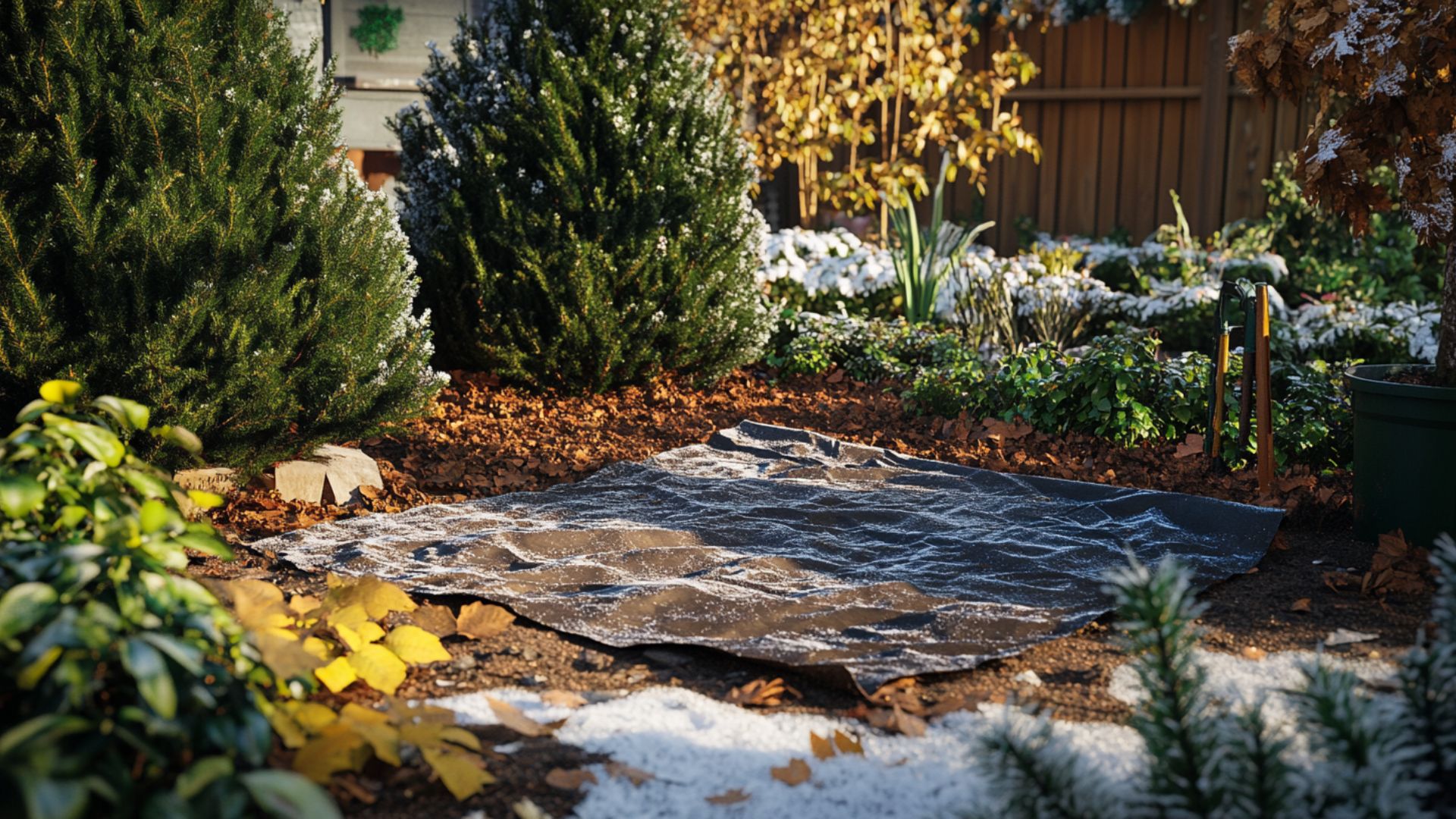 Techniques de protection hivernale avec paillage multicouche