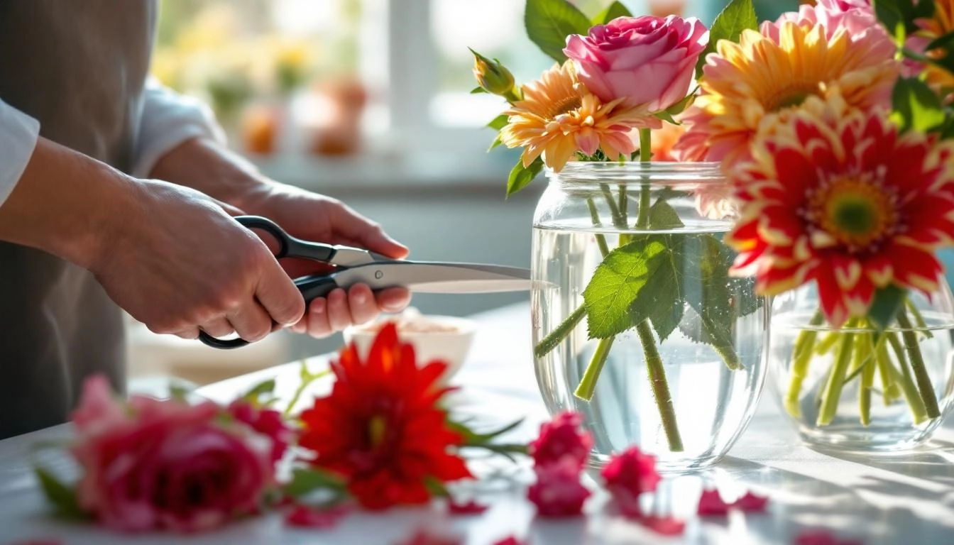 Astuces artisan prolonger fraîcheur composition florale