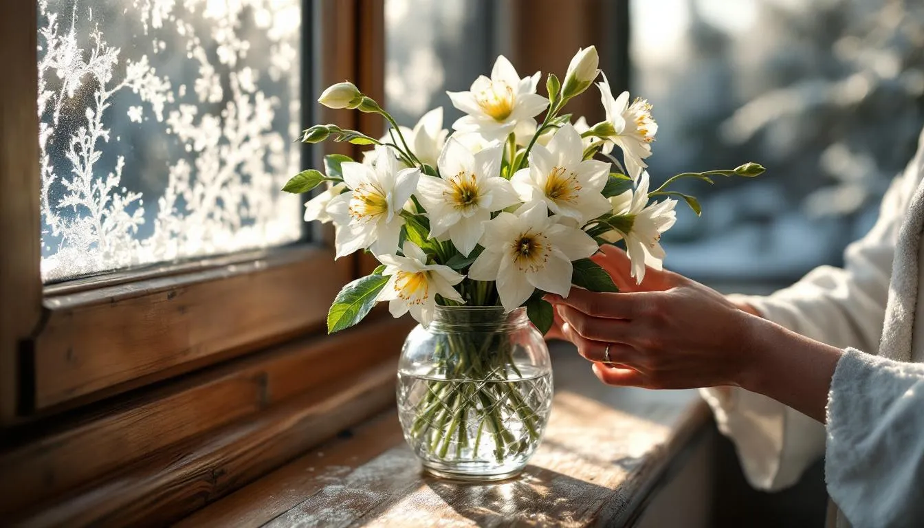 Fleurs premier janvier symbolique renouveau tradition