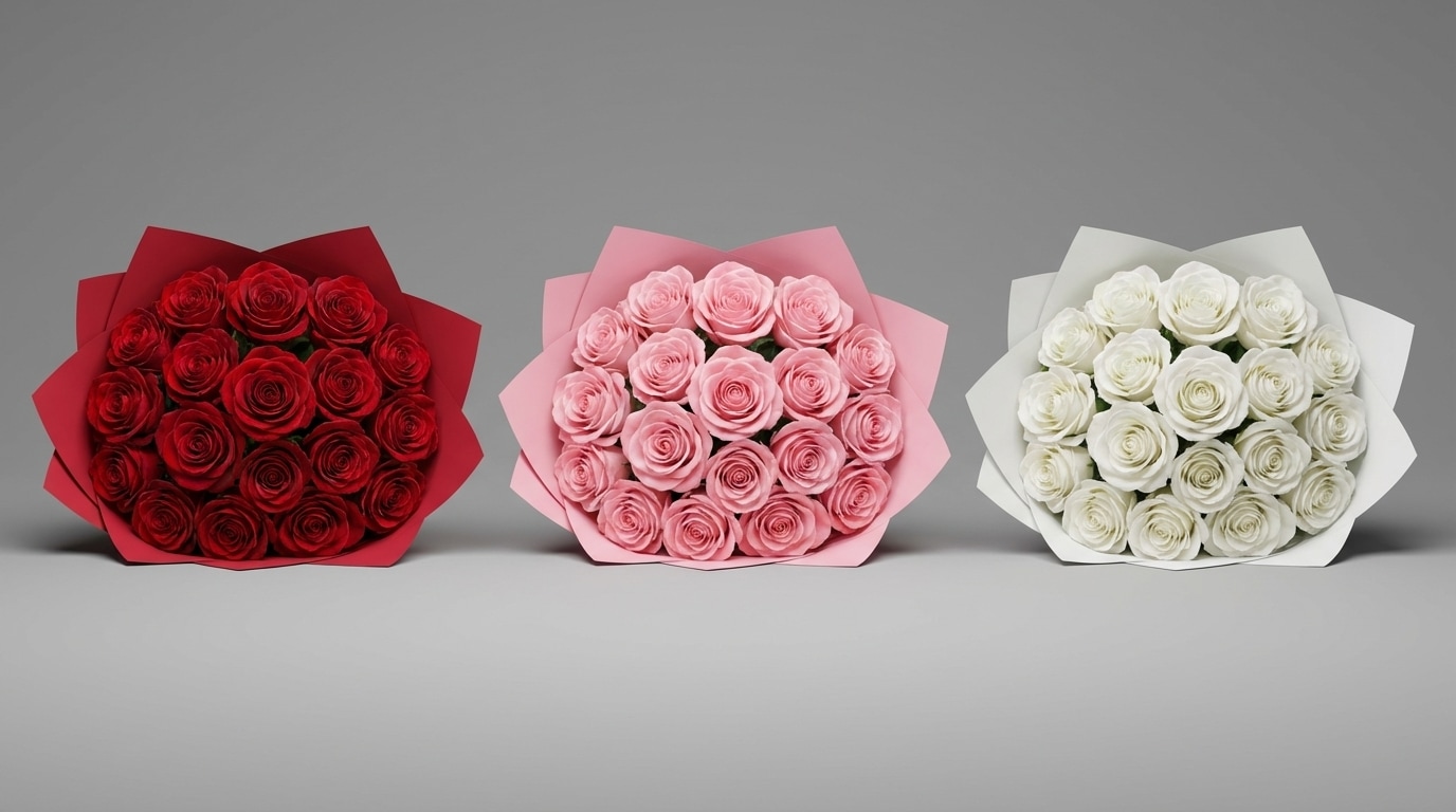 Couleurs fleurs signification rouge rose blanc